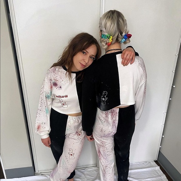 HAND PAINTED jogger set - Picture 2 of 7